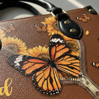 Believe In God Leather Handbag