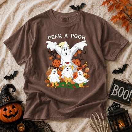 Comfort Colors Peek A Pooh Spooky Halloween T-shirt