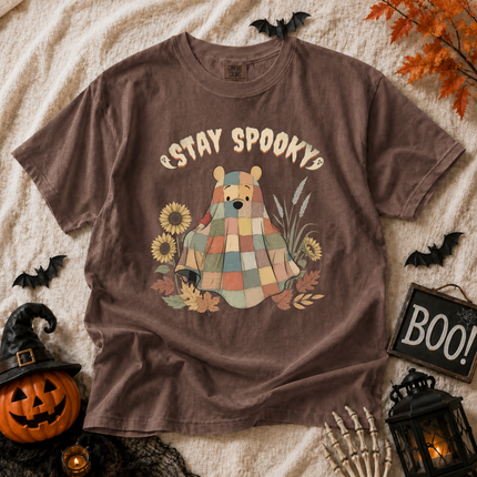 Comfort Colors Stay Spooky Ghost Blanket T-shirt