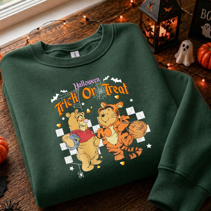 Halloween Tigger And Pooh Trick Or Treat Sweatshirt