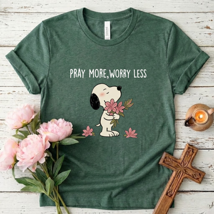 Pray More Worry Less T-Shirt