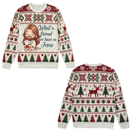 Friend we have in Jesus Snoopy 3D Sweater