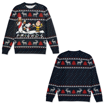 Friends Jesus Snoopy 3D Sweater