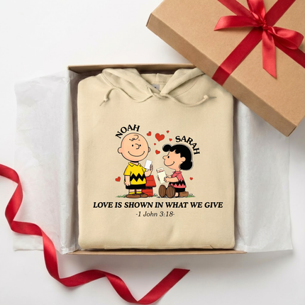 Love Is Shown in what we give Hoodie