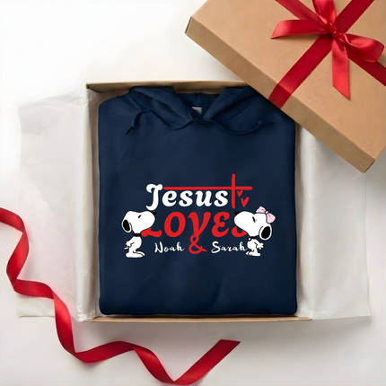 Jesus loves you&me Hoodie