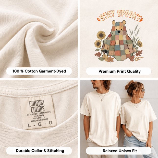 Comfort Colors Stay Spooky Ghost Blanket T-shirt