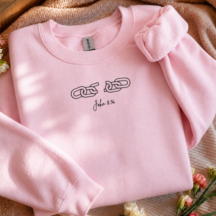 Broken Chains John 836 Embroidered Sweatshirt