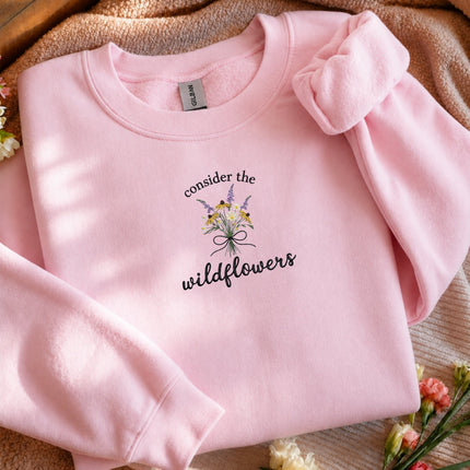 Consider The Wildflowers Embroidered Sweatshirt