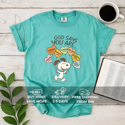 Comfort Colors Snoopy Balloons T-shirt