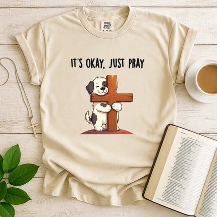 Comfort Colors Just Pray Christian Dog T-Shirt