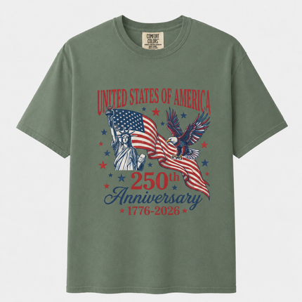 Comfort Colors United States of America 250th Anniversary T-Shirt