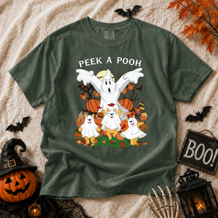Comfort Colors Peek A Pooh Spooky Halloween T-shirt