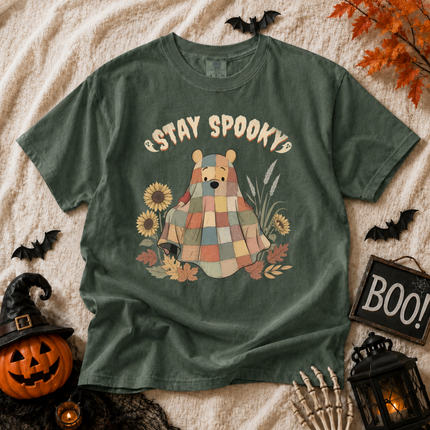 Comfort Colors Stay Spooky Ghost Blanket T-shirt