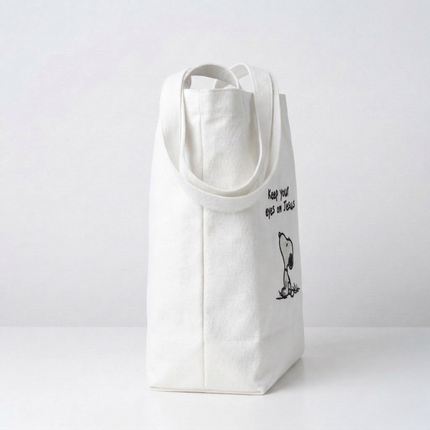 Keep Your Eyes On Jesus Embroidered Tote Bag