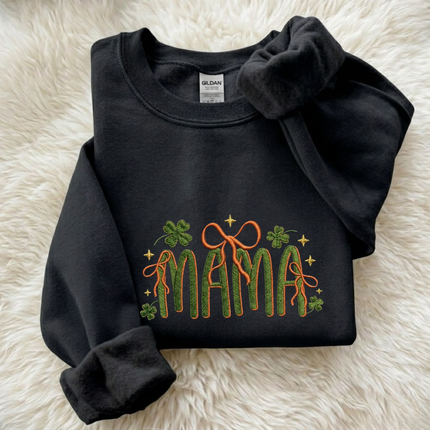 Lucky Mama Embroidered Sweatshirt