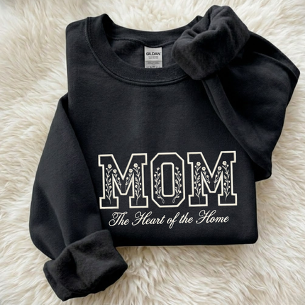 Mom Heart of the Home Embroidered Sweatshirt