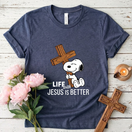 Life With Jesus Is Better T-shirt