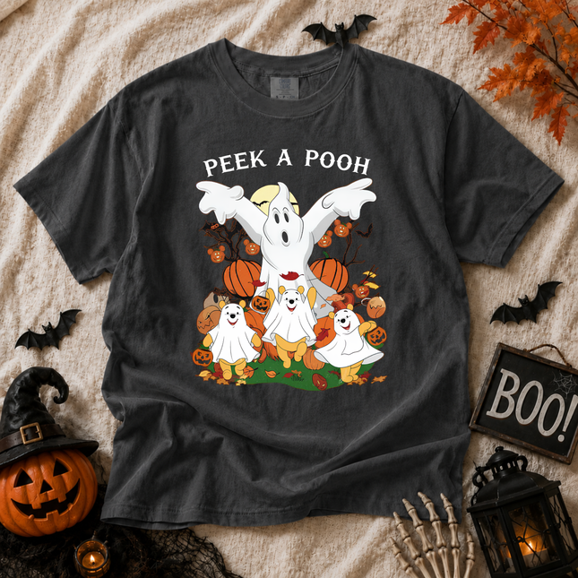 Comfort Colors Peek A Pooh Spooky Halloween T-shirt