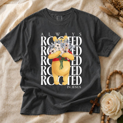 Comfort Colors Rooted For Jesus Pooh T-Shirt