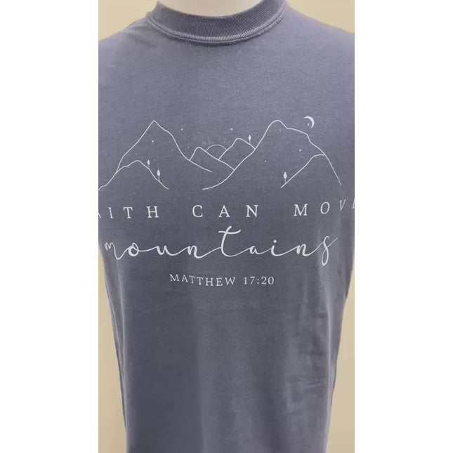 Comfort Colors Faith Can Move Mountains Christian T-Shirt