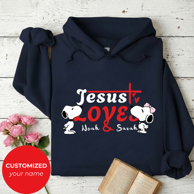 Jesus loves you&me Hoodie