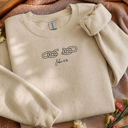 Broken Chains John 836 Embroidered Sweatshirt