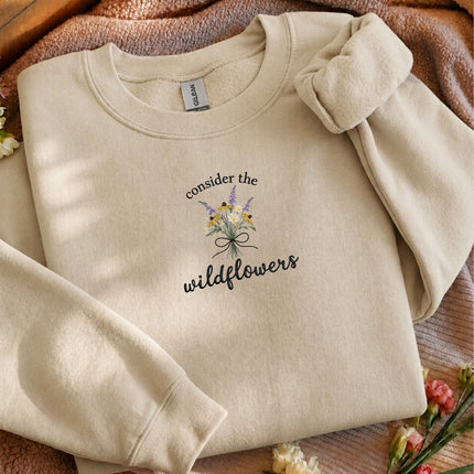 Consider The Wildflowers Embroidered Sweatshirt