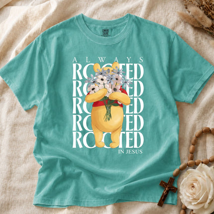 Comfort Colors Rooted For Jesus Pooh T-Shirt
