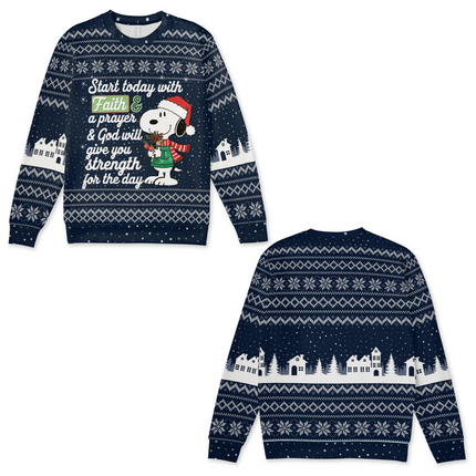 Start today with Faith Snoopy 3D Sweater