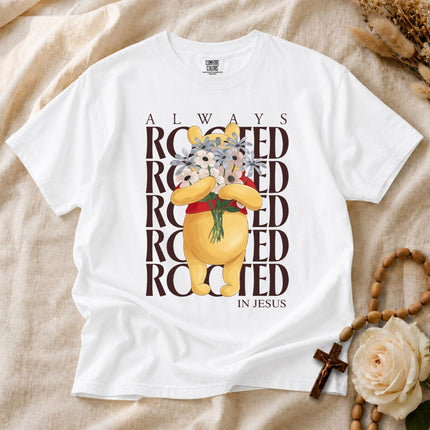Comfort Colors Rooted For Jesus Pooh T-Shirt