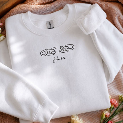 Broken Chains John 836 Embroidered Sweatshirt