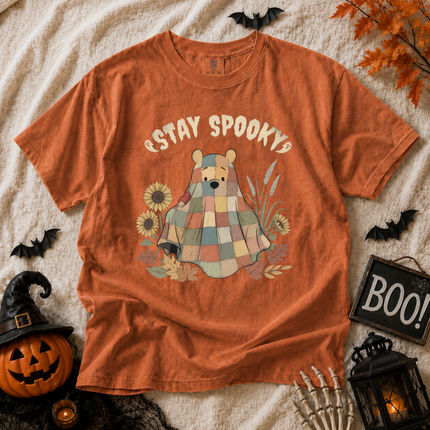 Comfort Colors Stay Spooky Ghost Blanket T-shirt