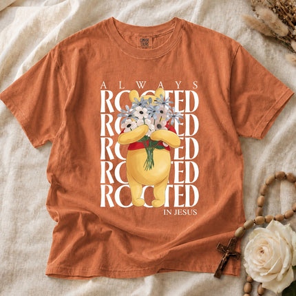 Comfort Colors Rooted For Jesus Pooh T-Shirt