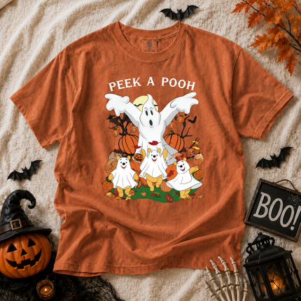 Comfort Colors Peek A Pooh Spooky Halloween T-shirt